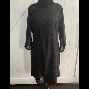 Black lace dress